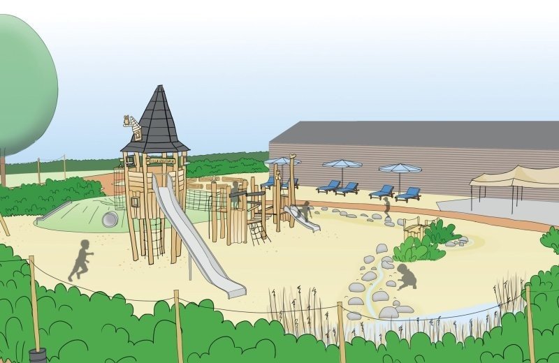 Nieuw in 2025! Natuurlijke zand en water speeltuin!